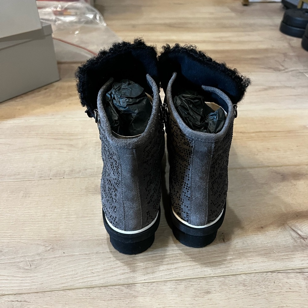 Baldinini Trend High-Top Winter Sneakers EU 38 / US 7.5–8 – Shearling Trim – New - Picture 3 of 4
